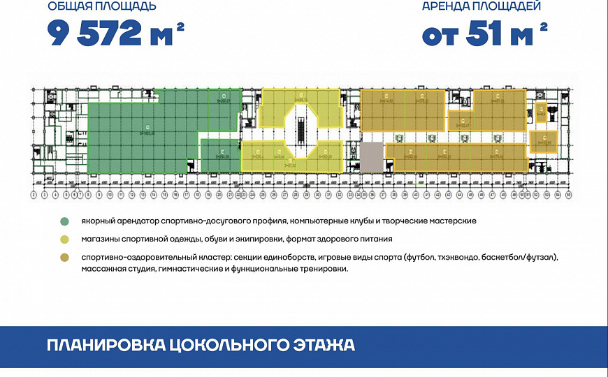 Аренда помещений в торговом центре, 100 м² фото