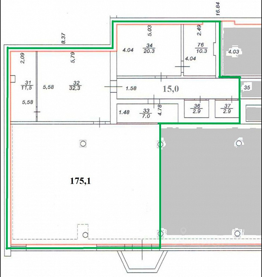 Торговое помещение 267 м² в центре Балашихи | Панорамные окна под кафе | Рядом парк и арена  фото