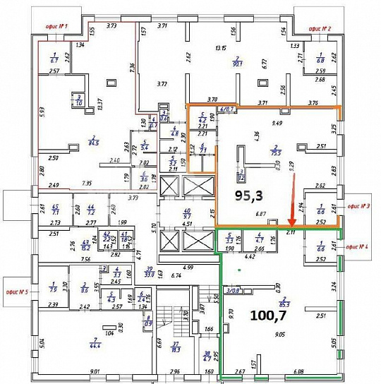 Офис в новостройке, ЖК Огни Ижевска, 100.7 м² фото