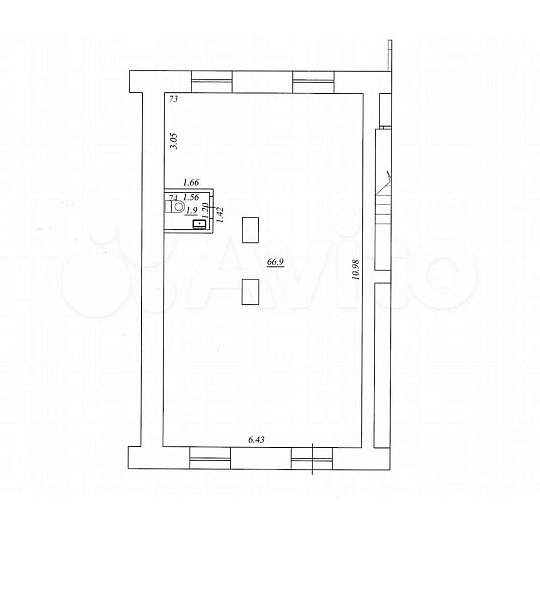 Сдам торговое помещение, 70 м² фото