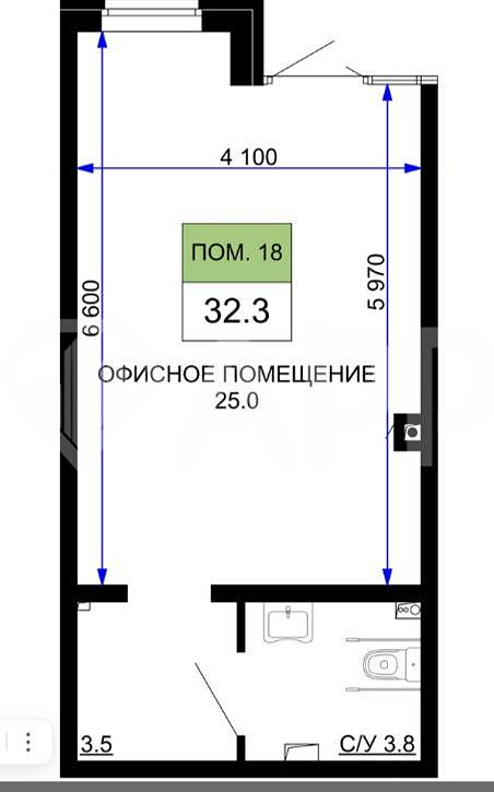 Продаю торговое помещение, 32,3 м² фото