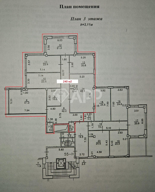 Офис 150–400 м² под медцентр, детский центр в ТЦ Ярус у м. Озерки фото