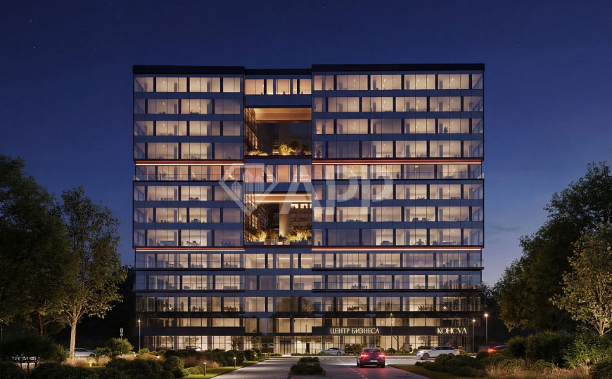 Продаю видовой офис с ремонтом в БЦ Консул, 38 м² фото